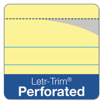 TOPS™ Double Docket Ruled Pads, Pitman Rule Variation (offset Dividing Line - 3" Left), 100 Canary 8.5 X 11.75 Sheets, 6-pack freeshipping - TVN Wholesale